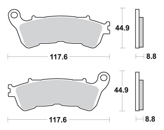Brake pads KH388 Street Performance (Excel) sinter gold color