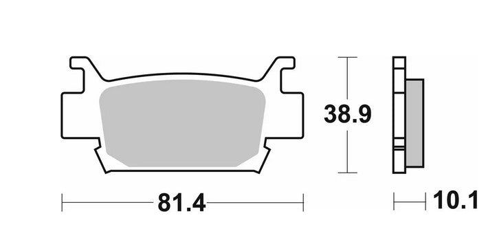 Brake pads KH410 Off-Road sinter gold color Honda TRX500/680/700 (see item description)