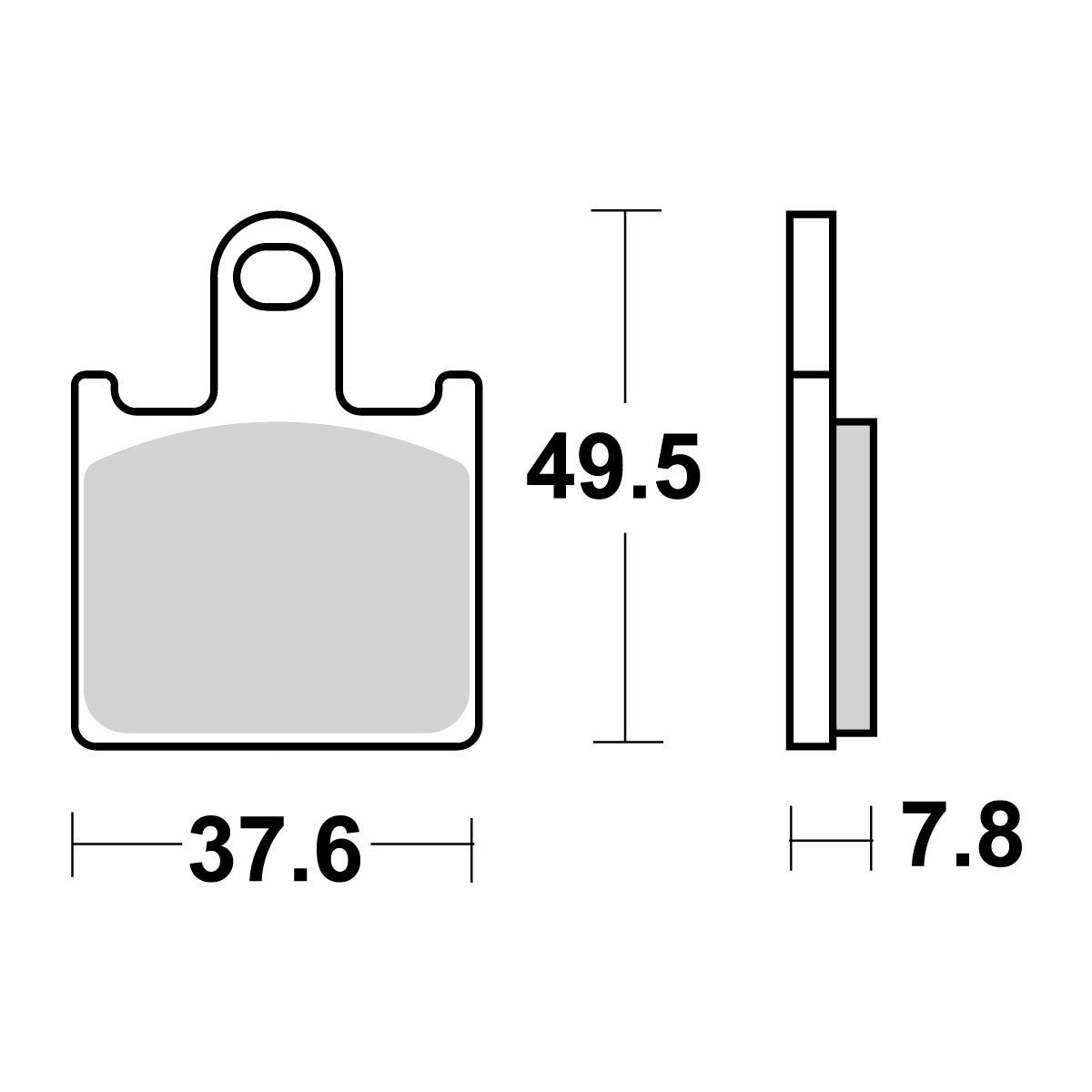 Brake pads KH417 Street Performance (Excel) sinter gold color Kawasaki ZX-6R 600 Ninja 07-17