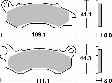 Brake pads KH603 Maxi Carbon Tech black color fits: Honda NSC/PCX/SCV, Peugeot Django front