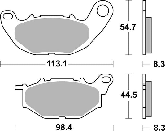 Brake pads KH663 fits: Yamaha YZF-R25 15-17, YZF-R3 15-17, MT-03 16-17, MT-25 17 front (replaces RS compound)