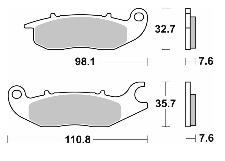 Brake pads NEW KH375 Street Performance (Excel) sinter gold color