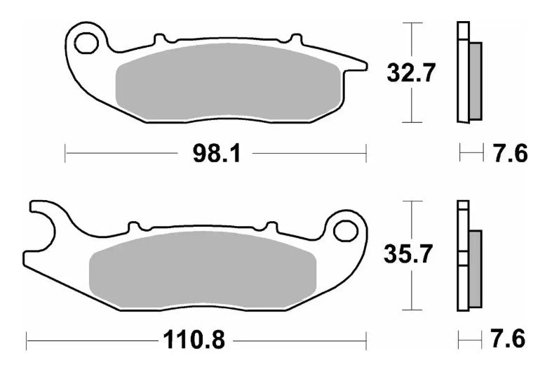 Brake pads NEW KH465 Street Standard ceramic black color AJP PR3/PR4/PR5 13-, Derbi Terra/City Cross 125 08-16, Honda CRF250L/M/R 13-, Piaggio Liberty/Medley 125/150 16-, Rieju 125 Marathon Pro 11-, GasGas EC250/300 12-16 front
