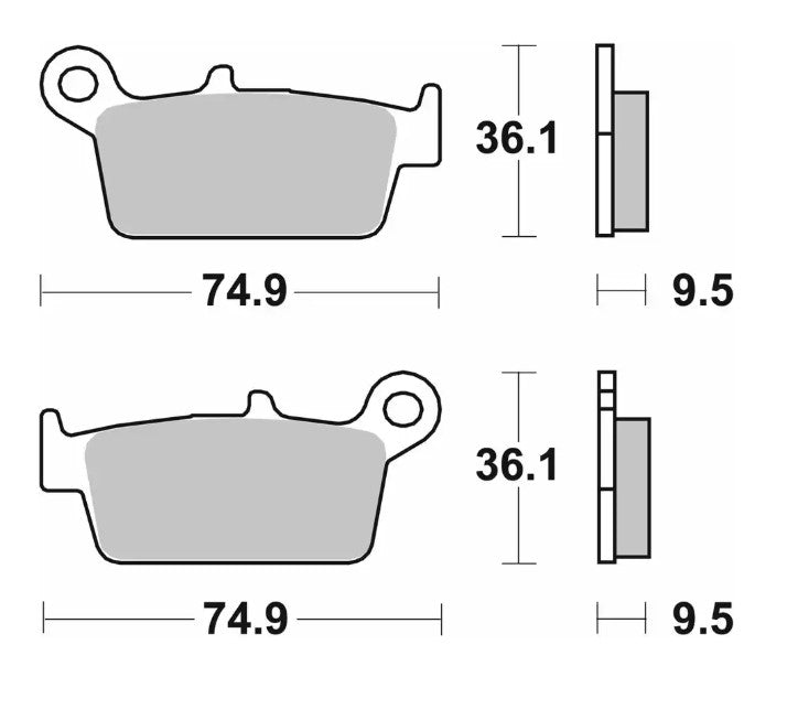 Brake pads NEW KH131 Off-Road carbon