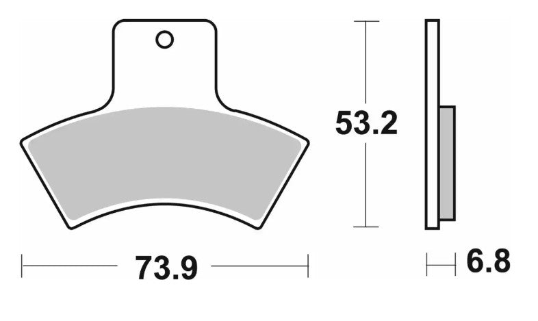 Brake pads NEW KH270 Off-Road sinter gold color fits: Polaris, Quadzilla