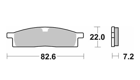 Brake pads NEW KH119 Off-Road Racing sinter gold color