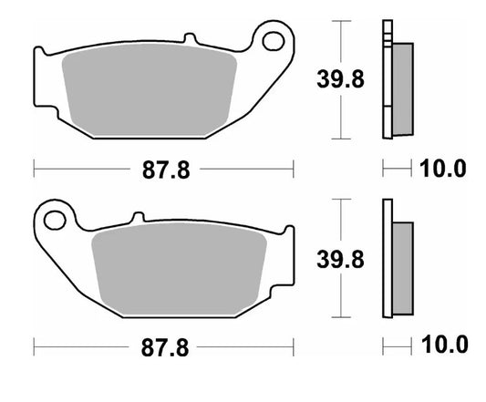 Brake pads NEW KH629 Off-Road sinter gold color Honda CRF250L 13-20, CRF250RL Rally 17-20, CRF300L/LR 21-