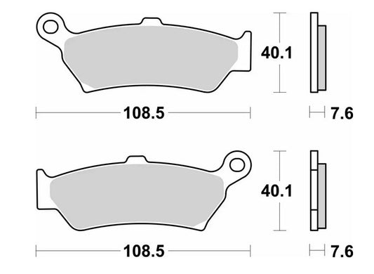 Brake pads Street Performance (Excel) sinter gold color fits: BMW R1300 GS 24- rear