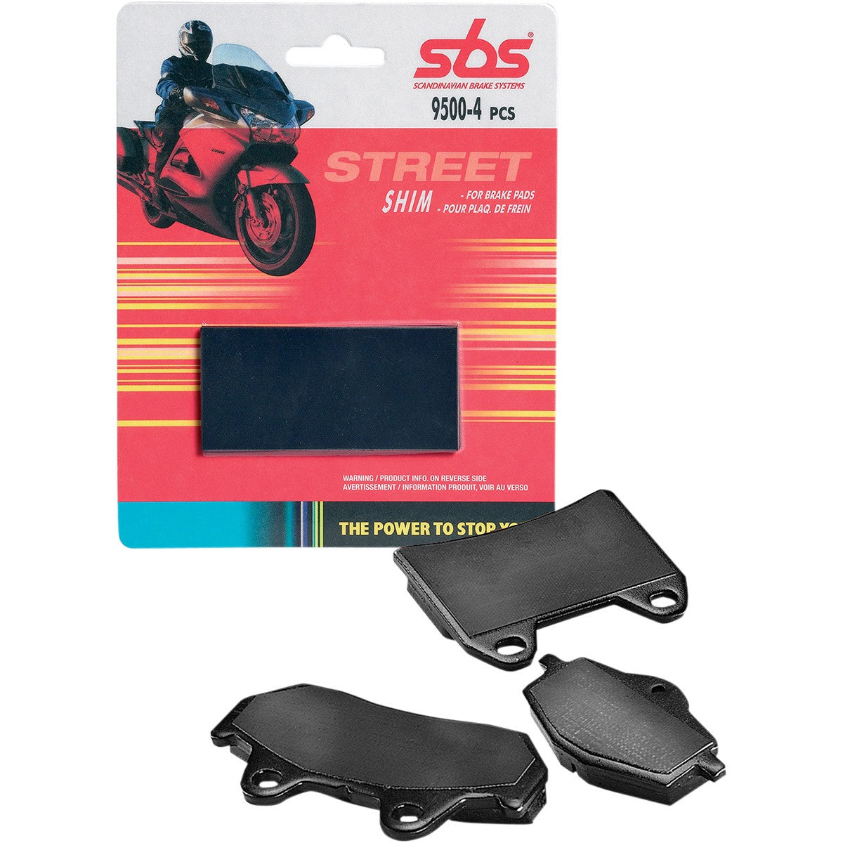 Anti-vibration shims for brake pads set of 4 pieces