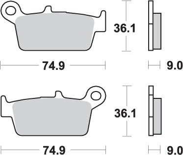 Brake pads KH131/3 Street Standard ceramic Jincheng JC 125 2B 97, Motour Union JC 125 Deer 98-99 black color