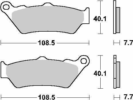 Brake pads KH209 / KH209/2 Off-Road sinter gold color