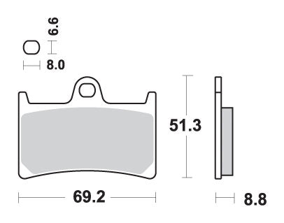 Brake pads KH252 / KH380 Maxi Sinter sinter gold color