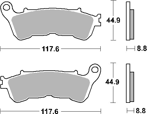 Brake pads KH388 Street Standard ceramic black color