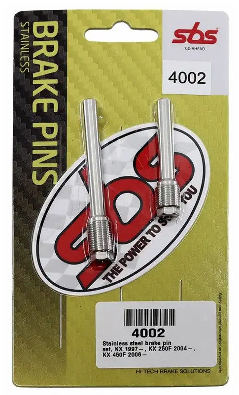 Brake pad hangers (pins) front/rear Kawasaki KX 97-08, KXF250/450 04-18, Suzuki RM-Z 04-06 - set of 2 pieces