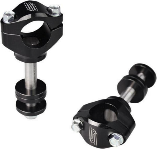 Dedicated 28.6 mm handlebar mounts for SCAR Triple Clamps black color