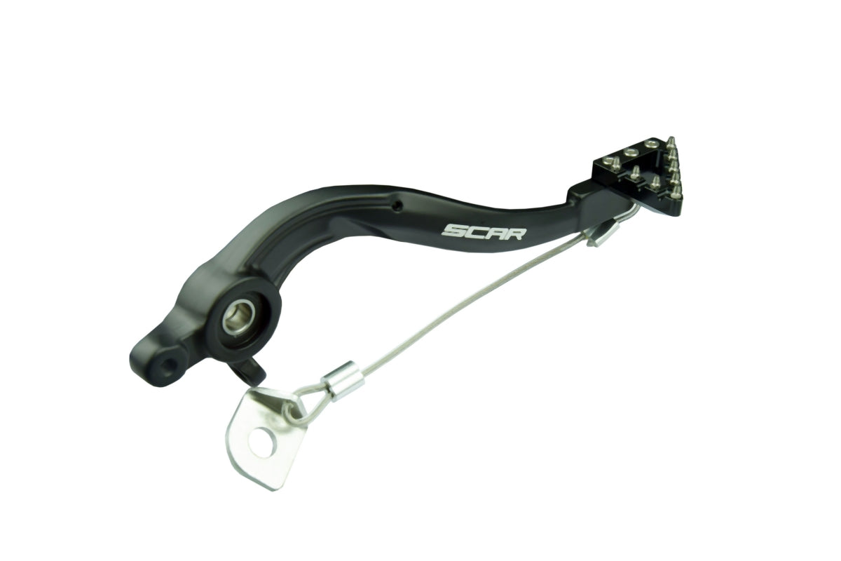 Rear brake pedal KTM 125 SX 17-22, 150 SX 17-22, 250 SX 19-22, 250 SX-F 17-22, 250-450 SX-F 17-22, 450 EXC-F 23, 500 EXC 20, 500 EXC-F 17-23 black color
