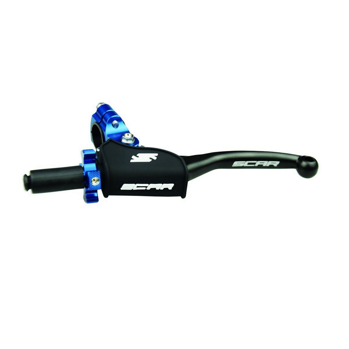 Clutch lever with perch complete black/blue