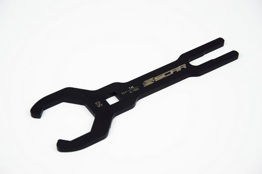 Front suspension service wrench Showa/Ohlins 50 mm black color