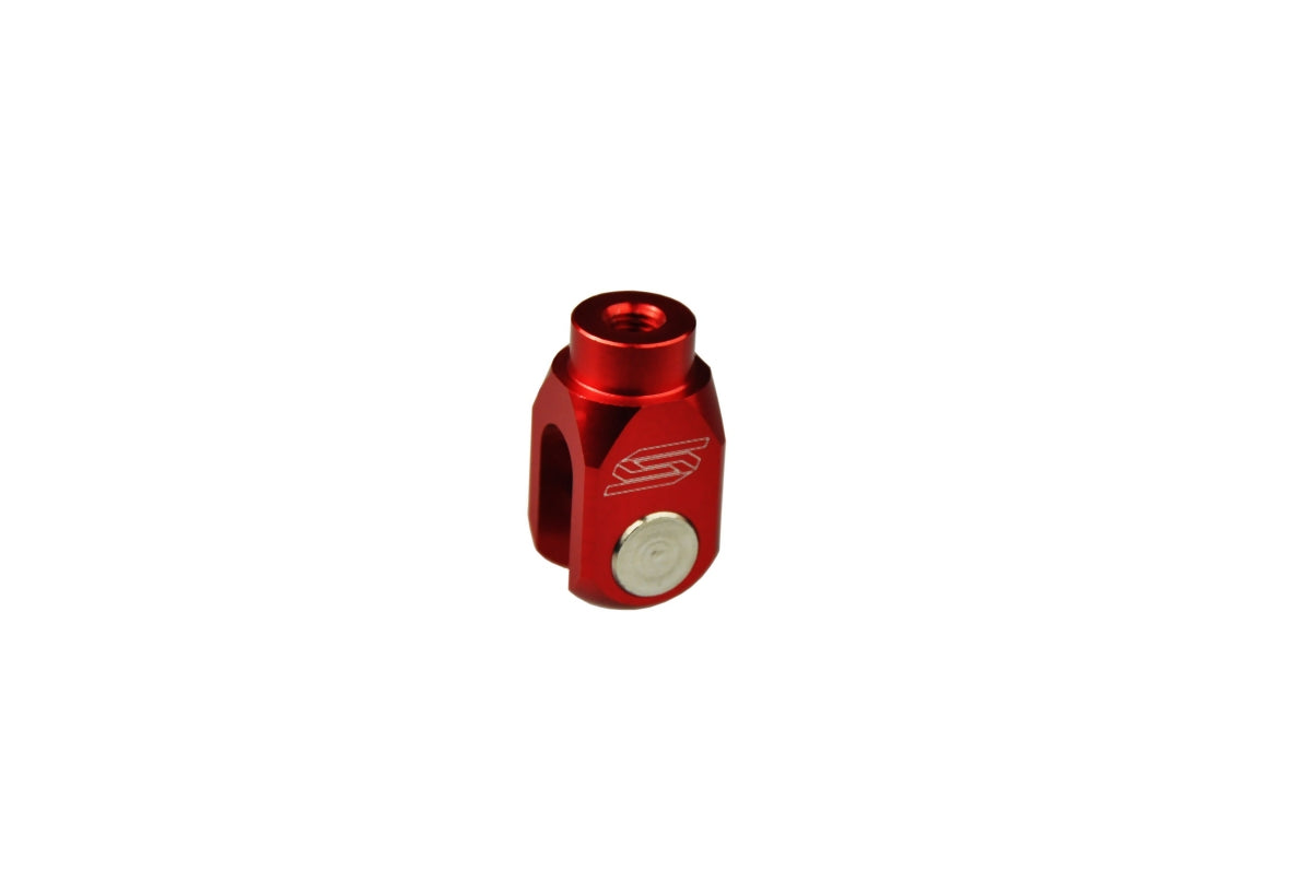 Rear master cylinder rod end Honda CRF250F 19-25, CRF250R 04-25, CRF250RX 19-25, CRF250X 04-17, CRF450R 02-25, CRF450RL 21-25, CRF450RX 17-25, CRF450X 05-25 red color