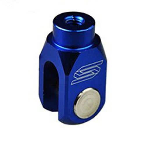 Rear master cylinder rod end Yamaha YZ65 18-25, YZ85 94-25, YFZ450R 09-25 blue color
