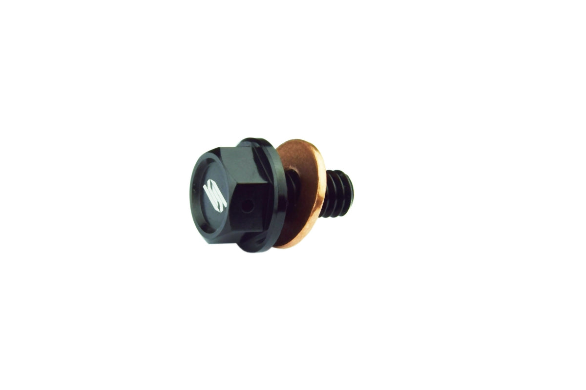 Magnetic oil drain plug Kawasaki KX250 21-24, KX250X 21-24, KX450 21-24, KX450X 21-24 black color