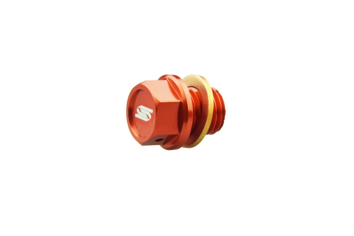 Magnetic oil drain plug KTM SX/SX-F/EXC-F, Husqvarna TC/TX/FE/FX, GasGas MC/EC/EX orange color