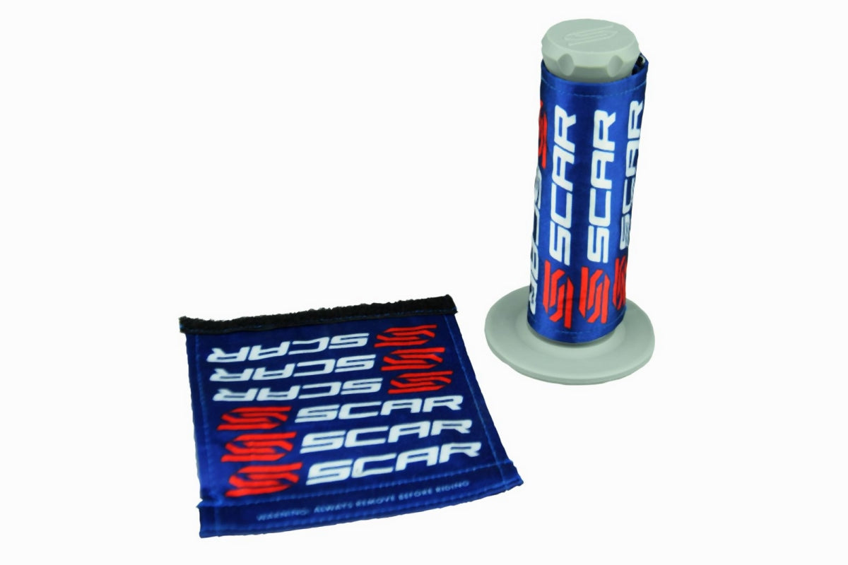 Grip protectors sleeves blue/white/red