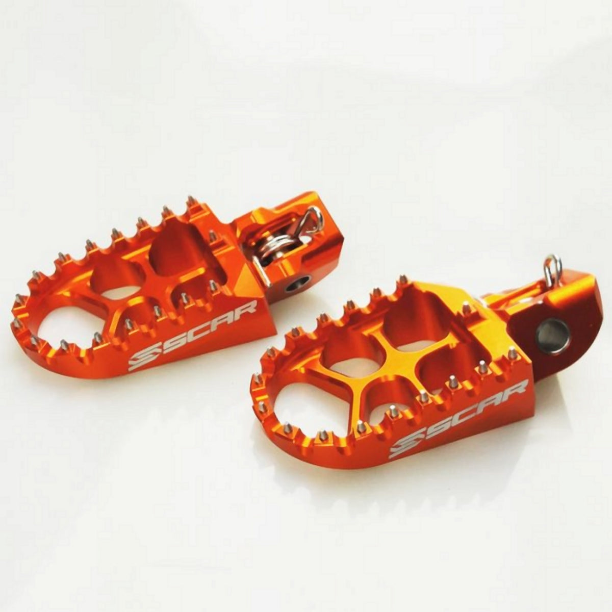 Footpegs aluminum EVO KTM SX/SX-F/EXC orange color