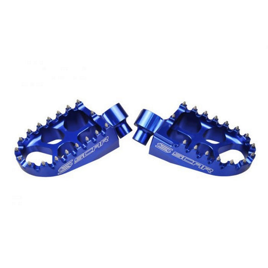 Footpegs aluminum EVO Yamaha YZ/YZF/WR blue color