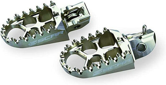Footpegs aluminum Kawasaki KXF 06-17, KXF450 07-17, CRF250 02-17 titanium color