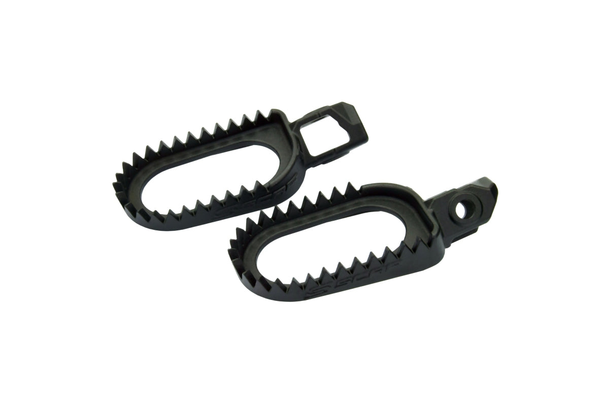 Footpegs steel KTM SX/SX-F 23-25, EXC/EXC-F, Husqvarna TC/FC 23-25, GasGas MC250F/350F/450F 25 black color
