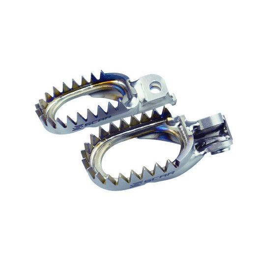 Footpegs titanium Anti-Mud KTM 150-500 EXC, SX125/150, SX-F 250/350/450 titanium color