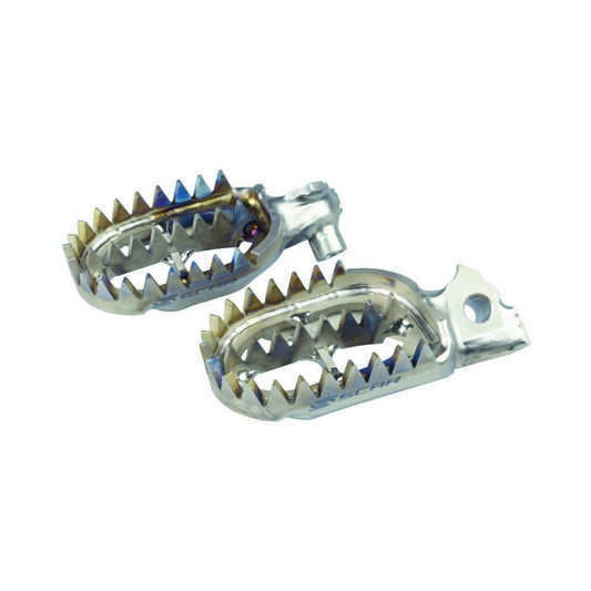 Footpegs titanium Gripper KTM 125/150 SX 16-22, 250/350/450 SX-F 16-22, 150/250/300 EXC TPI 18-23, 250/350/450/500 EXC-F 17-23