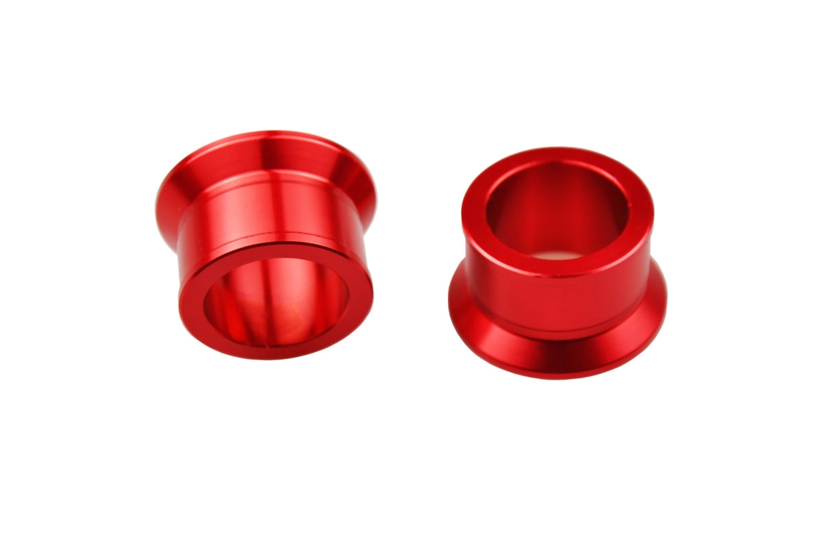 Rear wheel spacers Honda CRF250R 04-25, CRF450R 02-25, CRF450X 04-25 red color