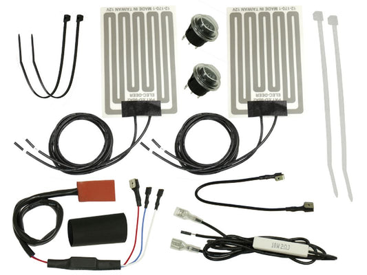 Heated grip pad kit universal set snowmobile
