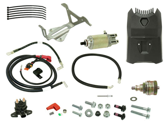 Starter motor + install kit Ski-Doo Renegade 600, 850 17-23, MXZ 600, 850 17-23, Backcountry 600, 850 19-23, Expedition 600, 850 20-23, Freeride 850 18-23, Grand Touring 600 19-21 (OEM: 420893820) snowmobile