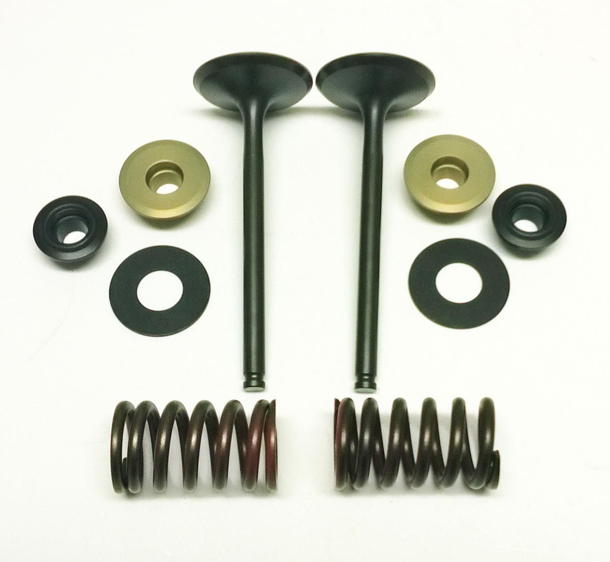 Exhaust Valve Kit (valves, springs, retainers) Kawasaki KX450F 06-08