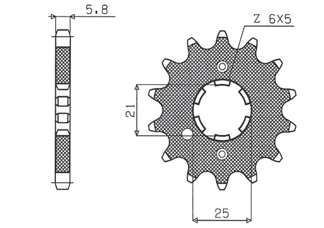 Front sprocket Ducati Monster 900 00-02 (JTF736.15) chain 520 (STD.)