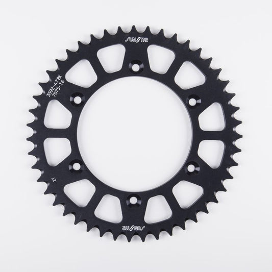 Rear sprocket aluminum (ergal) 289 45T Honda CR 125R 83-08, Beta RR 2T Enduro 250 13-25 chain 520 (28945JT) black color