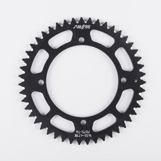 Rear sprocket aluminum (ergal) 4306 51T Honda CR 80R 85-02 chain 420 (430651JT) black color