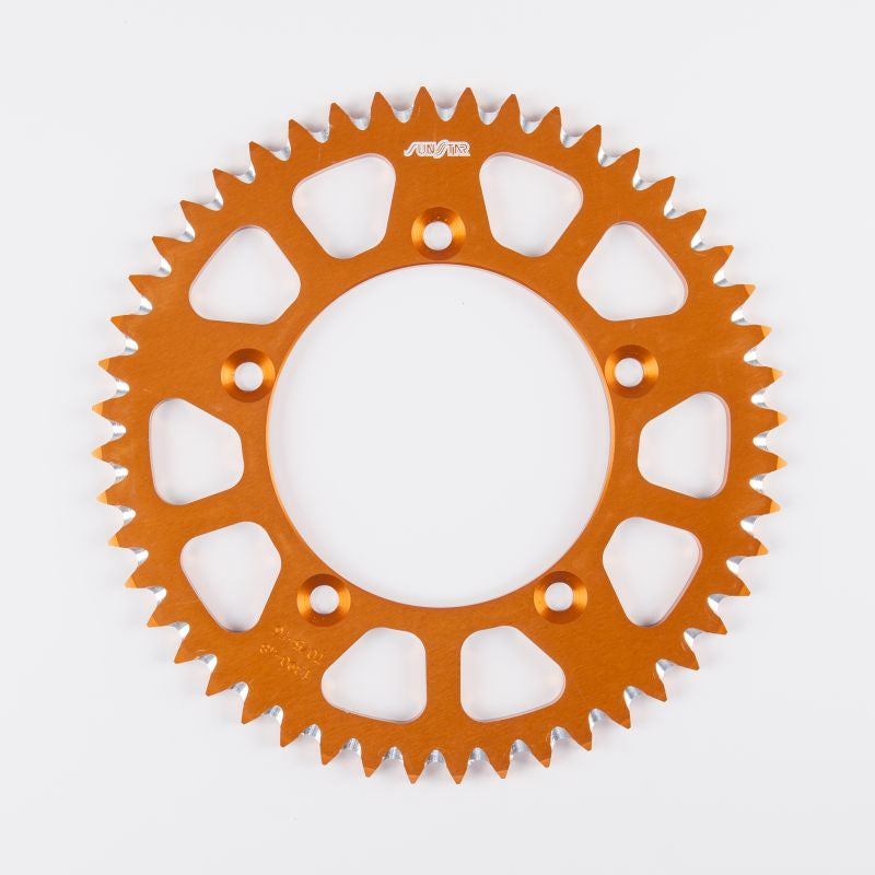 Rear sprocket aluminum (ergal) 4486 46T KTM XC 105 08-09 chain 428 (448646JT) orange color