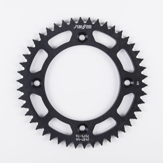 Rear sprocket aluminum (ergal) 4486 49T KTM XC 105 08-09 chain 428 (448649JT) black color