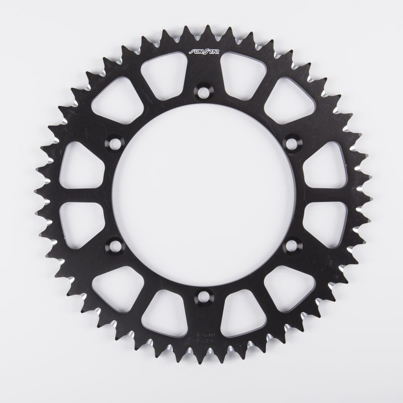 Rear sprocket aluminum (ergal) 489 49T Kawasaki KX 125 83-07, KX 250 82-10 chain 520 (48949JT) black color