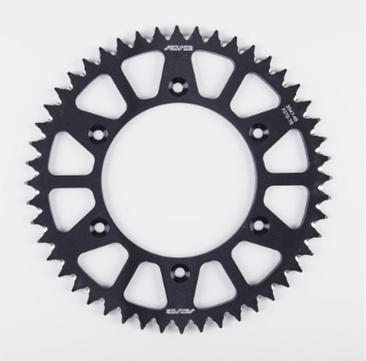 Rear sprocket aluminum (ergal) 489 50T Kawasaki KX, KX-F 84-18 (JTR460.50) chain 520 (48950JT) black color