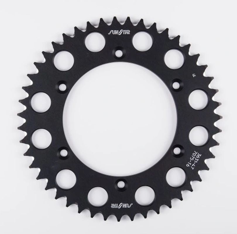 Rear sprocket aluminum (ergal) 702 50T Husqvarna SM 610 08-09, Suzuki DR350 90-03, RGV 250 91-96 chain 520 (70250JT) black color