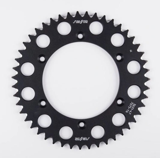 Rear sprocket aluminum (ergal) 702 50T Husqvarna SM 610 08-09, Suzuki DR350 90-03, RGV 250 91-96 chain 520 (70250JT) black color
