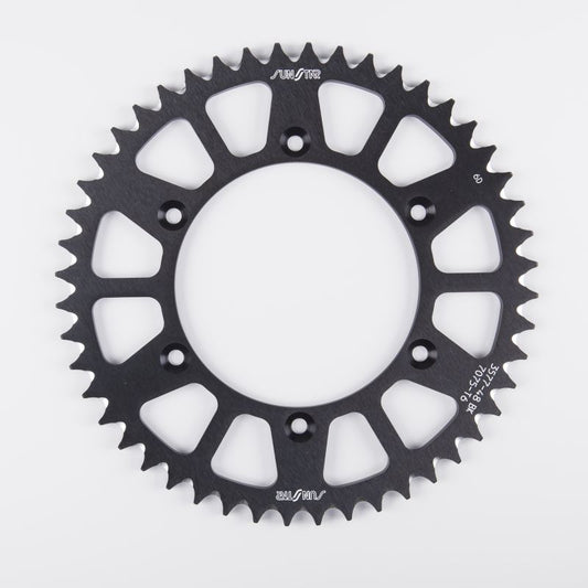 Rear sprocket aluminum (ergal) 808 49T Suzuki RM 125 80-12 chain 520 (80849JT) black color