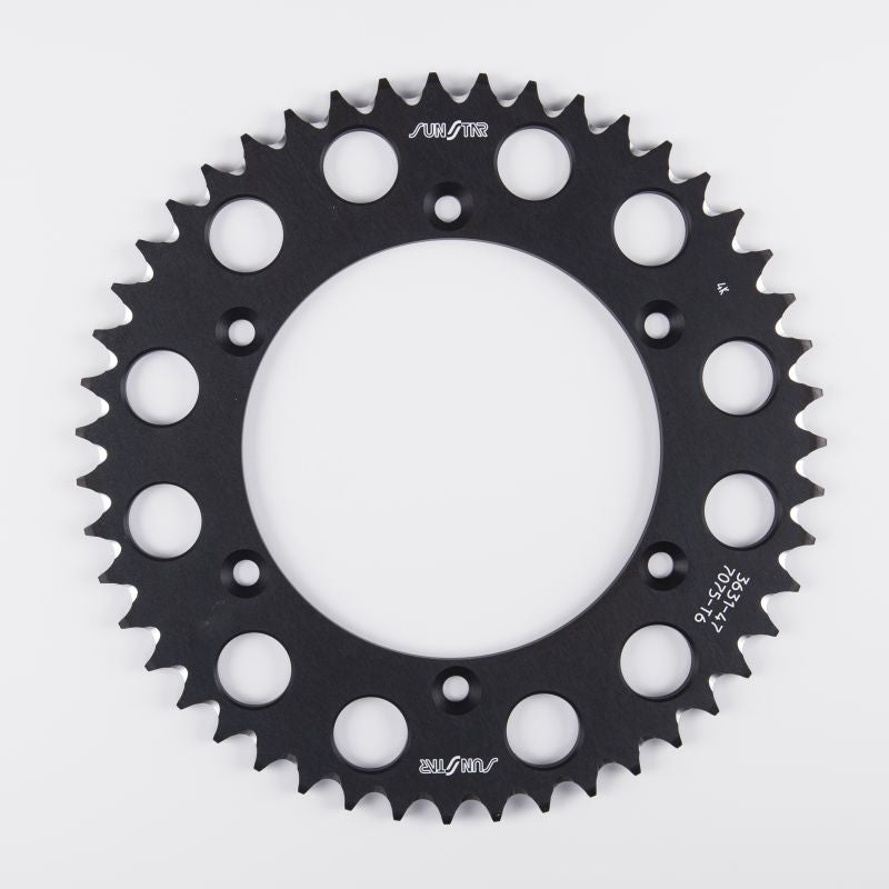 Rear sprocket aluminum (ergal) 820 51T Cagiva WMX 125 89-92, GasGas EC 125 00-11 chain 520 (82051JT) black color