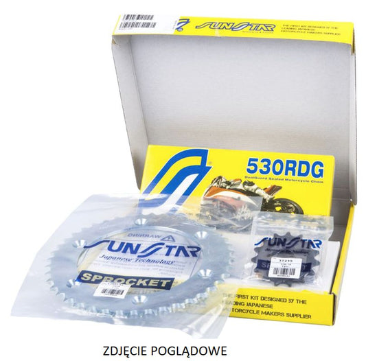 Drive kit Honda CBR 1000RR 06-07 Standard (16/42/114) up to 1000 cc (SUN52216/SUN1-5635-42/SS530RDG-114N), made in Japan