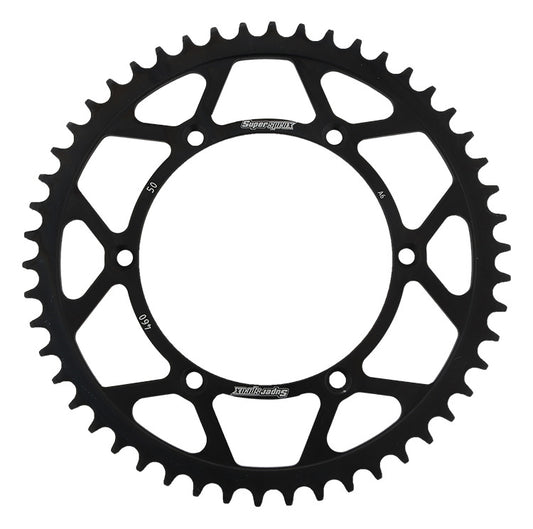 Rear sprocket 489 50T Kawasaki KX, KX-F 1984-2018 (JTR460.50) black, steel